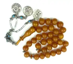 Faturan Luxury Misbaha Tesbih Rosary Prayer 33 Large Beads Islamic 73 gr