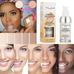 TLM Foundation Magic Color Changing Foundation Liquid Soft Matte Long Lasting Hy
