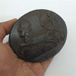 Rare Ancient Egyptian Hunting Jewelry Box of Anubis and Ramesses II, Pharaoh