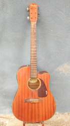 Fender CD-140SCE Vintage Natural Color Electric Acoustic Guitar S/N 0115037358