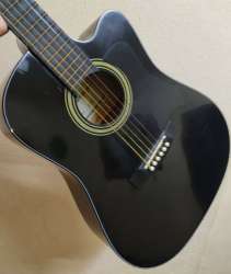 Caraya Guitar Vintage C-831BK Black Bright original Acoustic Metal nylon strings
