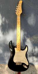 Santanu Guitars Black White Pro Model Vintage Custom Shop UK Electric Guitar 40