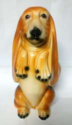 Large Ceramic Dog Vintage Statue Made Italy Figurine 19 Home Decor Tall 12