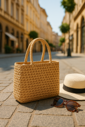 Boho Woven Straw Bag – Summer Market Handbag | Natural Style