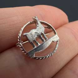 Charming Llama pendant Pin Sterling Silver 925 Women’s Fashion Jewelry
