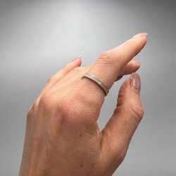 Ring Sterling Silver 925 Women’s Fashion Gewelry Gift Her Stamped Classic