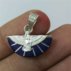925 Silver Isis Pendant with Lapis – Ancient Egyptian Symbol of Wisdom
