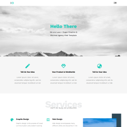 Leon– Modern HTML Landing Page Template for Digital & Creative Agencies