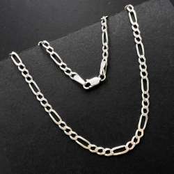 Vintage Sterling Silver 925 Curb Chain Necklace Unisex Italy Signed 48cm 8.2gVin