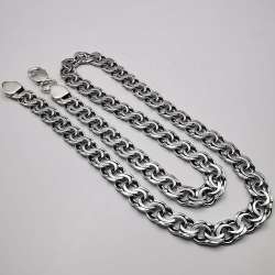 Vintage  Beautiful  Jewelry Chain, 925 Sterling Silver, Signed 50,22g