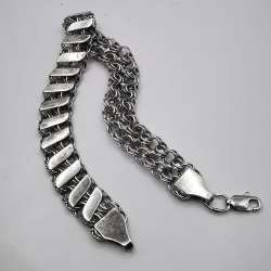 Vintage Beautiful Bracelet Jewelry,925 Sterling Silver, Handmade  18,39g
