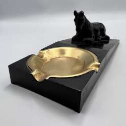 Brass Carbolite Horse Ashtray  Vintage size 21 x 8 cm  rare collectibles