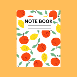 Digital Notebook – Fruit & Floral Design, Printable