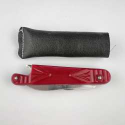 70s Vintage Soviet Pocket Folding Knife Bottle Opener Steel Blade in Case