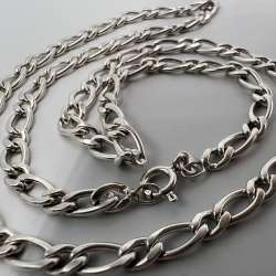 Vintage Necklace Chain Sterling Silver 925 Jewelry Women's Men's Beautiful 17.98