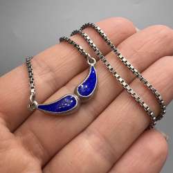Vintage Necklace 925 Sterling Silver Italy Women Beautiful Marked 8.04 gr