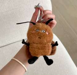 Newest Kawaii 3D Plush Doll Cartoon Cockroach Dog Headphone Case Bluetooth Earph