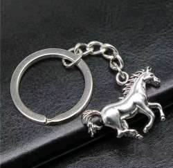 Fashion Jewelry Alloy Pendant Keychain A Running Horse Classic Gift