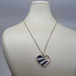 New Elegant 14K Solid Gold Heart Pendant Necklace – Italian Design 2.7g, 23cm
