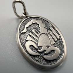 Vintage USSR Beautiful Necklace Pendant scorpion Silver 875 Jewelry Women's 3.35