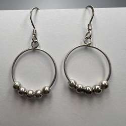 Vintage Pair Of Stud Earrings Sterling Silver 925 Jewelry Women's Beautiful Sign
