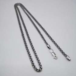 Vintage  Beautiful  Jewelry Chain, 925 Sterling Silver, Signed 16,07g