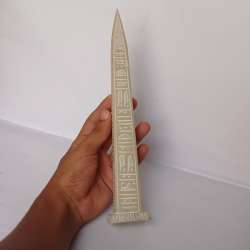 Egyptian Obelisk Replica with Hieroglyphs – Ancient Pharaohs Decorative Souvenir