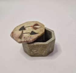 Marble Trinket Jewelry Box With Inlay Made In India