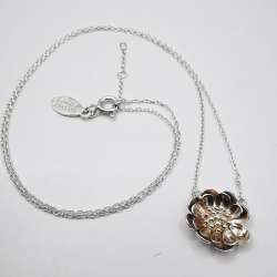 Vintage  Beautiful  Jewelry Chain,Pendant, 925 Sterling Silver, Signed 3,65g