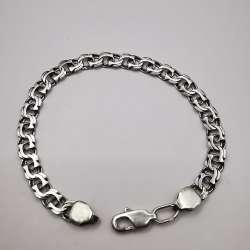 Vintage Beautiful Bracelet Jewelry,925 Sterling Silver, Handmade 10g