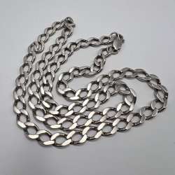 Vintage Sterling Silver 925 Chain Necklace Heavy Signed Silver Jewelry 38.84g