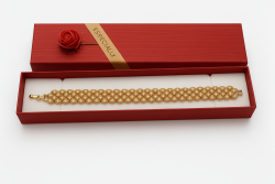 Elegant Gold Color Women's Bracelet Traditional Jewelry Gift Box for Her