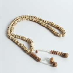 Handmade 99 Prayer Beads from Natural Date Seeds Vintage Misbaha