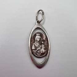 Vintage Sterling Silver 925 Virgin Mary Pendant - Religious Catholic - Marked