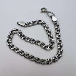 Vintage Sterling Silver 925 Men's Women's Jewelry Chain Bracelet 4.7 gr