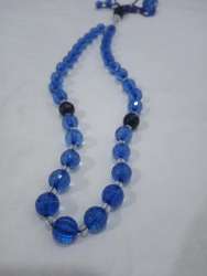 Rosary Handmade  35 Beads blue .Dhikr  Misbaha