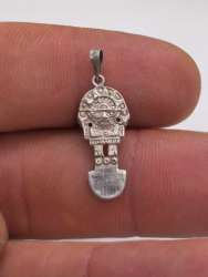 Vintage Sterling Silver 925 Inca Tumi Pendant – Handcrafted Tribal Totem Design