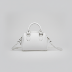 Small White Mini Handbag Shoulder Crossbody Bag Womens Top Handle Purse Chic