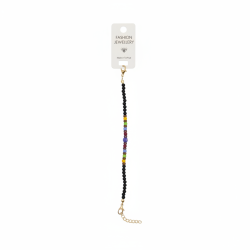Fashion Jewellery Multi-Color Beaded Bracelet Adjustable Made in Turkiye Gift