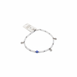 Turkish Evil Eye Beaded Bracelet Women's Adjustable Good Luck Protection Charm