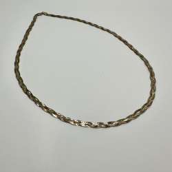 Vintage Italian 925  Gilt Sterling Silver  Necklace Chain Jewelry Marked 10.1g