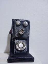 Retrol Rotary Phone mini . Model Unique Desktop Figurine Decors for Living Room