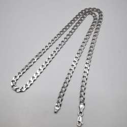 Vintage  Beautiful  Jewelry Chain, 925 Sterling Silver, Signed 21,21g