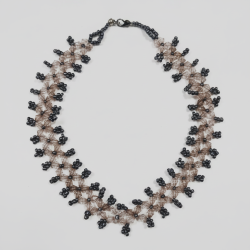 Handmade Beaded Floral Necklace - Elegant Statement Jewelry for Women - Unique Artisan Gift
