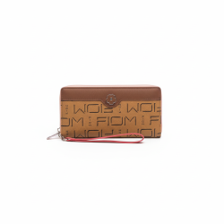 New Ladies Wallet Wristlet Clutch Card Holder Brown Tan Elegant Practical Gift