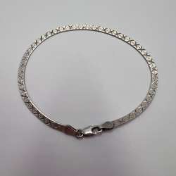 Vintage 925 Sterling Silver Marked Bracelet Elegant Design Women's Men's  2.87g