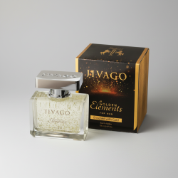 Jivago Golden Elements For Men 100ml EDP Luxury Fragrance Real Gold Perfume