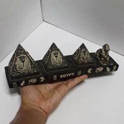 Handcrafted Egypt pyramids and sphinx statue ancient Egyptian-style home decor