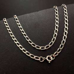 Vintage Italian Sterling Silver 925 Chain Necklace 60cm Unisex Link Marked 10.4g