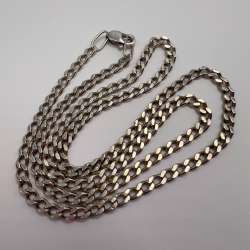 Vintage Sterling Silver 925 Figaro Chain Necklace 18.8
